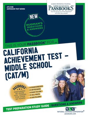 cover image of CALIFORNIA ACHIEVEMENT TEST – MIDDLE SCHOOL (CAT/M)